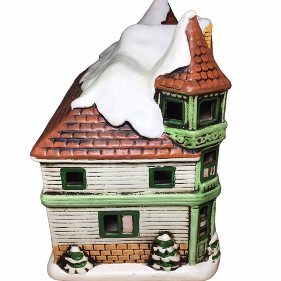 Lefton Christmas Apothecary Building #06900 Geo Z. Lefton Ceramic 1988 - Picture 7 of 14